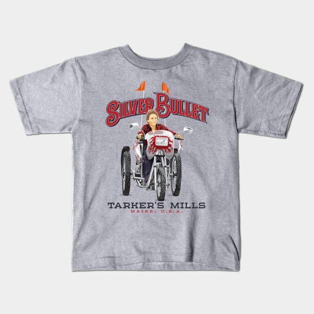 Silver Bullet Tarker's Mills Kids T-Shirt by MindsparkCreative